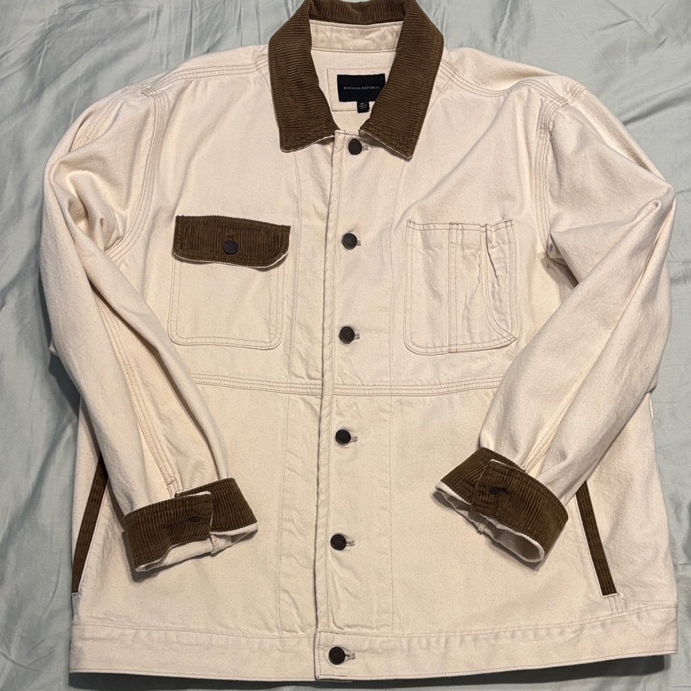 Corduroy collared jacket